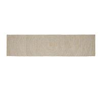 vidaXL Alfombra de área Natural y Blanco 60 x 400 cm yute