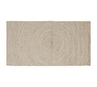 vidaXL Alfombra de área Natural y Blanco 80 x 150 cm yute