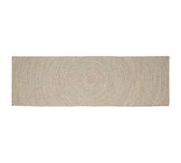 vidaXL Alfombra de área Natural y Blanco 80 x 200 cm yute