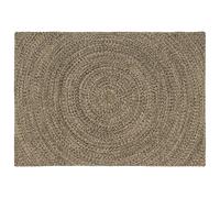 vidaXL Alfombra de área Natural y negro 140 x 200 cm yute