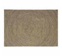 vidaXL Alfombra de área Natural y negro 200 x 290 cm yute