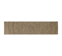 vidaXL Alfombra de área Natural y negro 60 x 250 cm yute