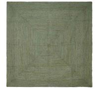 vidaXL Alfombras de área Cuadrado 240 x 240 cm yute Oliva