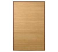 vidaXL Alfombra estera rectangular de bambú antideslizante Marrón 100x160 cm