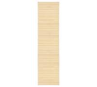 vidaXL Alfombra estera rectangular antideslizante de bambú natural estilo rústico 80x300 cm