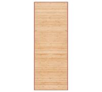 vidaXL Alfombra de bambú marrón 80x200 cm