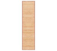 vidaXL Alfombra de bambú marrón 80x300 cm