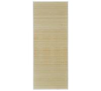 vidaXL Alfombra Rectangular de bambú Natural 80 x 200 cm
