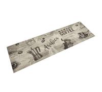 vidaXL Alfombra de Cocina Lavable, Alfombrilla Antideslizante, Felpudo de Puerta, Alfombra de Suelo para Pasillo, Terciopelo Gris Café