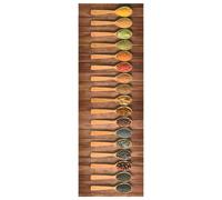 vidaXL Alfombra de Cocina Lavable Spice Felpudo Pasillo Antideslizante Estera Color Spice, Cuchara, spoon 1 y mas