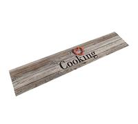 vidaXL Alfombra de Cocina Lavable Terciopelo Cooking Gris 60x300 cm, Alfombrilla de Puerta, Felpudo, Alfombra de Pasillo, Alfombrilla de Cocina