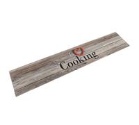 vidaXL Alfombra de Cocina Lavable Terciopelo Cooking Gris 60x300 cm, Alfombrilla de Puerta, Felpudo, Alfombra de Pasillo, Alfombrilla de Cocina