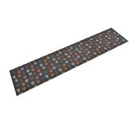 vidaXL Alfombra de cocina lavable terciopelo dibujo de patas 60x300 cm