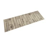 vidaXL Alfombra de cocina lavable terciopelo estampado valla 60x180 cm
