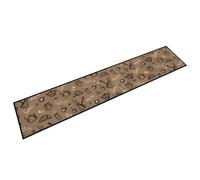 vidaXL Alfombra de cocina lavable terciopelo marrón Morning 60x300 cm