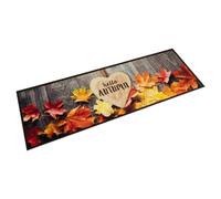 vidaXL Alfombra de cocina lavable Terciopelo Otoño antideslizante felpudo de puerta 60x180 cm