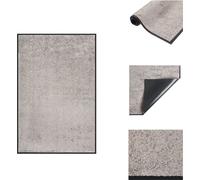vidaXL Alfombra de entrada de 80x120 cm, color gris - Alfombras de entrada