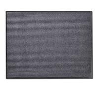 vidaXL Alfombra de entrada Felpudo PVC Gris 90 x 150 cm