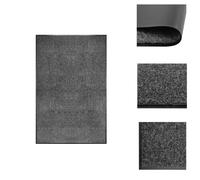 vidaXL Alfombra de entrada lavable, color antracita, 120x180 cm - Alfombras de entrada