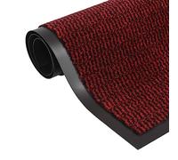 vidaXL Alfombra de entrada rectangular de nudo 120 x 180 cm roja