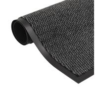vidaXL Alfombra de entrada rectangular de nudo 60x90 cm antracita