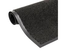 vidaXL Alfombra de entrada rectangular de nudo 60x90 cm negra