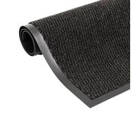 vidaXL Alfombra de entrada rectangular de nudo 60x90 cm negra