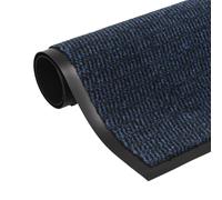 vidaXL Alfombra de entrada rectangular de nudo 80x120 cm azul