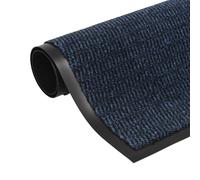 vidaXL Alfombra de entrada rectangular de nudo 90x150 cm azul