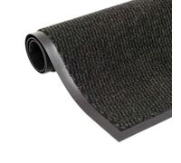 vidaXL Alfombra de Entrada Rectangular Nudo 120x180cm Negra Decoración Hogar