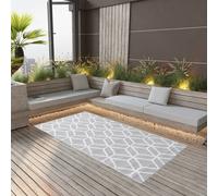 vidaXL Alfombra de exterior ARAKIL gris 80x150 cm PP