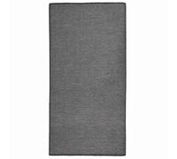 vidaXL Alfombra de exterior de tejido plano gris 100x200 cm