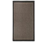 vidaXL Alfombra de Exterior de Tejido Plano Jardín Patio Terraza Balcón Salón Sala de Estar Hogar Decoración Alfombrilla Suelo Marrón Oscuro 80x150 cm