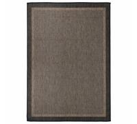 vidaXL Alfombra de exterior de tejido plano marrón oscuro 140x200 cm