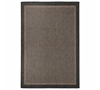 vidaXL Alfombra de exterior de tejido plano marrón oscuro 160x230 cm