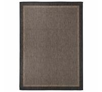 vidaXL Alfombra de exterior de tejido plano marrón oscuro 200x280 cm