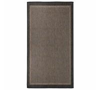 vidaXL Alfombra de exterior de tejido plano marrón oscuro 80x150 cm