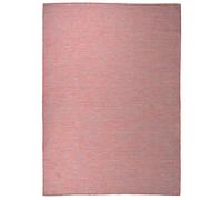 vidaXL Alfombra de exterior de tejido plano rojo 200x280 cm