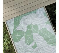 vidaXL Alfombra de Exterior PP 120x180 cm Jardín Patio Terraza Balcón Color Verde, Hoja, green leaf pattern y mas