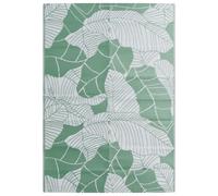 vidaXL Alfombra de exterior PP 160x230 cm alfombra al aire libre Color Hoja, verde, green leaf pattern y mas