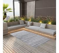 vidaXL Alfombra de exterior PP ARAKIL gris 120x180 cm