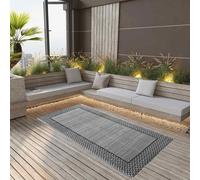 vidaXL Alfombra de exterior PP ARAKIL gris 120x180 cm