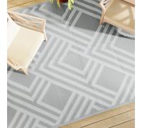 vidaXL Alfombra de exterior PP ARAKIL gris 190x290 cm