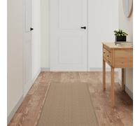 vidaXL Alfombra de pasillo con aspecto de sisal color arena 50x300 cm
