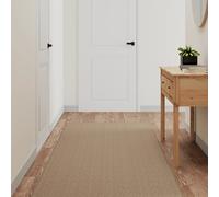 vidaXL Alfombra de pasillo con aspecto de sisal color arena 80x150 cm