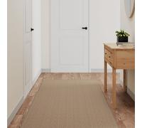 vidaXL Alfombra de pasillo con aspecto de sisal color arena 80x200 cm