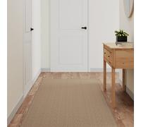 vidaXL Alfombra de pasillo con aspecto de sisal color arena 80x300 cm