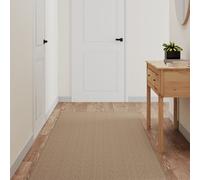 vidaXL Alfombra de pasillo con aspecto de sisal color arena 80x400 cm