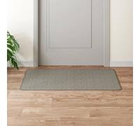 vidaXL Alfombra de pasillo con aspecto de sisal plateada 50x100 cm