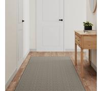 vidaXL Alfombra de pasillo con aspecto de sisal plateada 80x150 cm